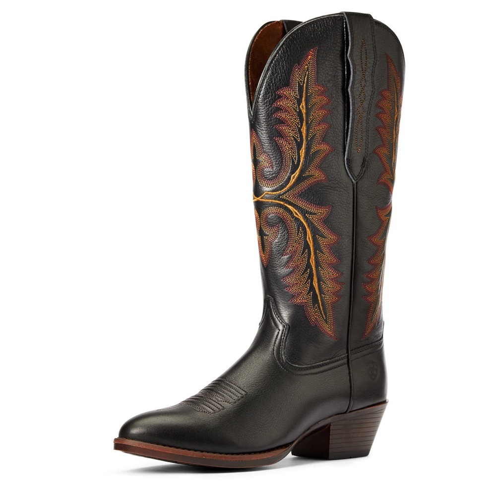 Women’s Ariat Black Western Cowboy Boots with Embroidered Design